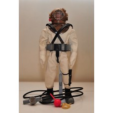 Deep Sea Diver, C7. Suit has a crackling noise but is good for display, figure inside is around C6, includes hammer (not in picture)